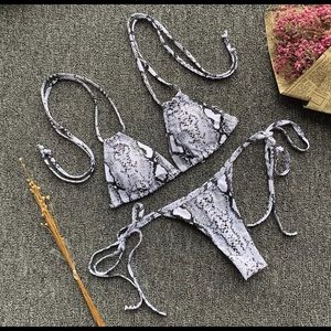 Snake skin bikini